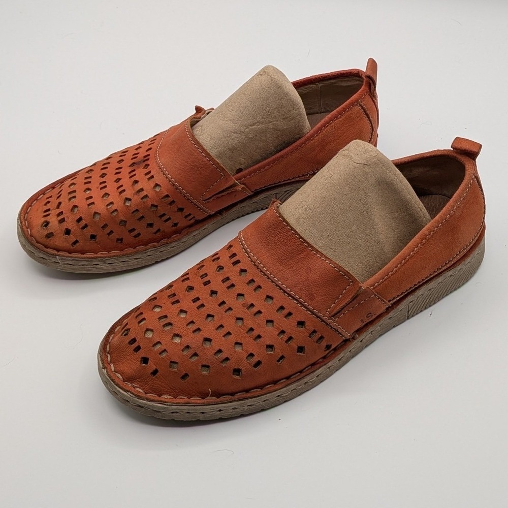 Josef Seibel 36 EU 5.5 US $140 Sofie 27 Terracotta Leather Slip On Loafers
